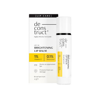 Deconstruct Brightening Lip Balm with SPF 50 - For Dark, Pigmented, Dry, Flaky Lips