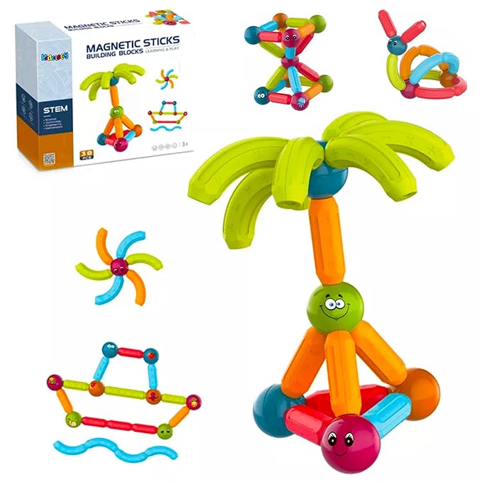 Kidology Magnetic Stick Building Blocks Set for Kids