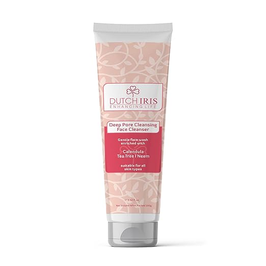 Dutch Iris Deep Pore Cleansing Face Wash - 100 Ml | Pack of 2