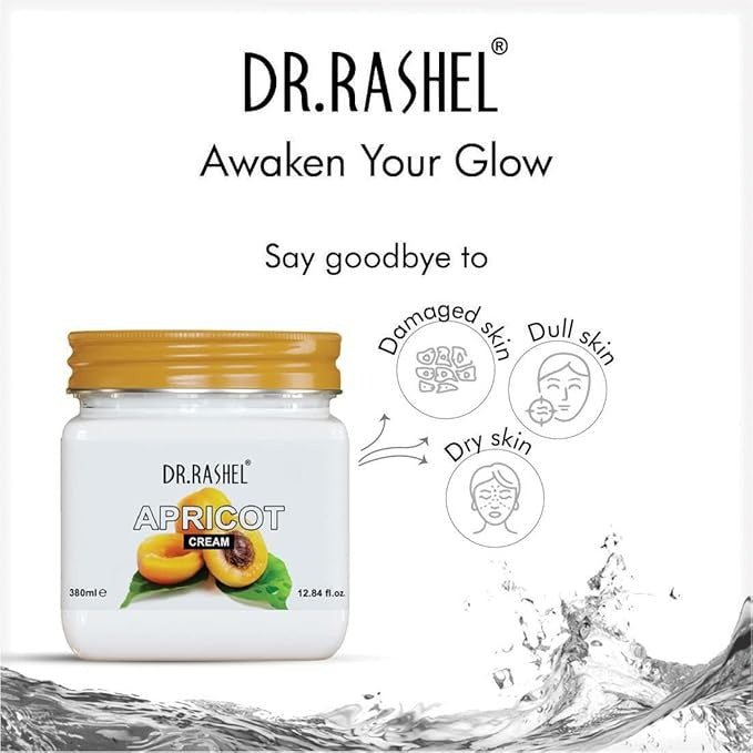 Dr.Rashel Apricot Face And Body Cream For Women and Men - 380 ml