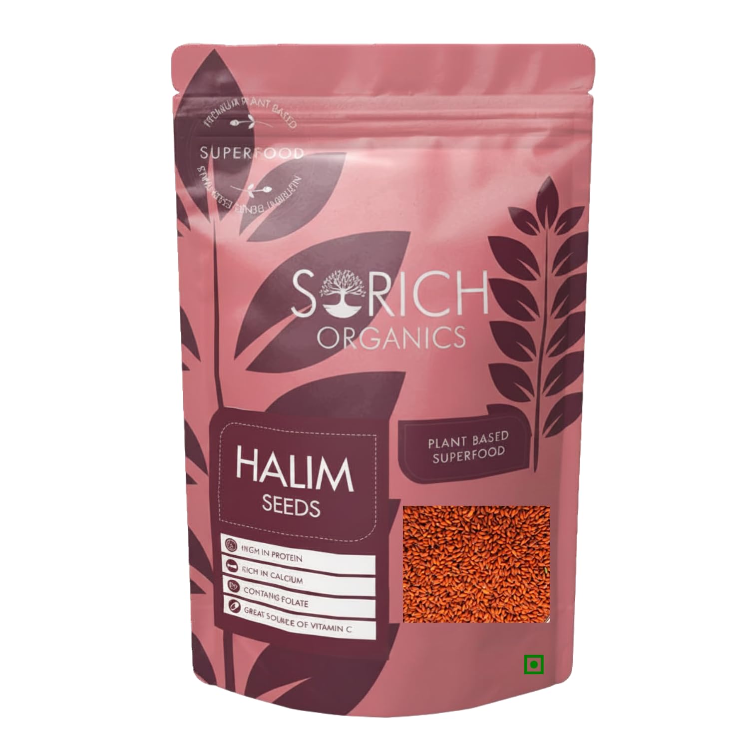Sorich Organics Halim Seeds | Garden Cress Seeds (Aliv) | Rich in Protein, Fiber, Iron & Omega-3 | Immunity Booster Superfood | Non-GMO | Gluten Free