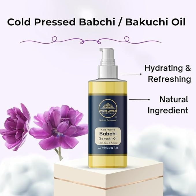 Wildflower Essentials Babchi Oil (Bakuchi) Cold Pressed - 100 ml