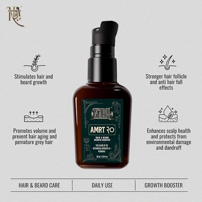 Narh Amrt 20 Hair & Beard Oil for Men - 30 ml