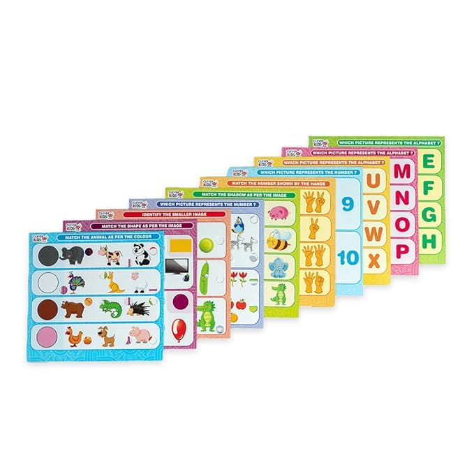 Ratna's Intellikids Electro Game | 10 Double Sided Printed Cards | If It Lights Its Right
