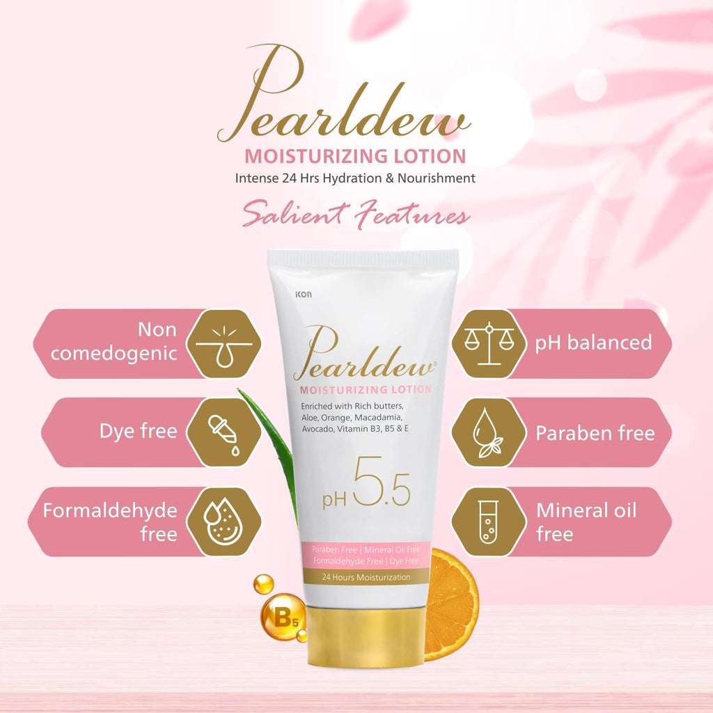 Pearldew Moisturizing Lotion, pH 5.5 - 100 Ml | Pack of 3