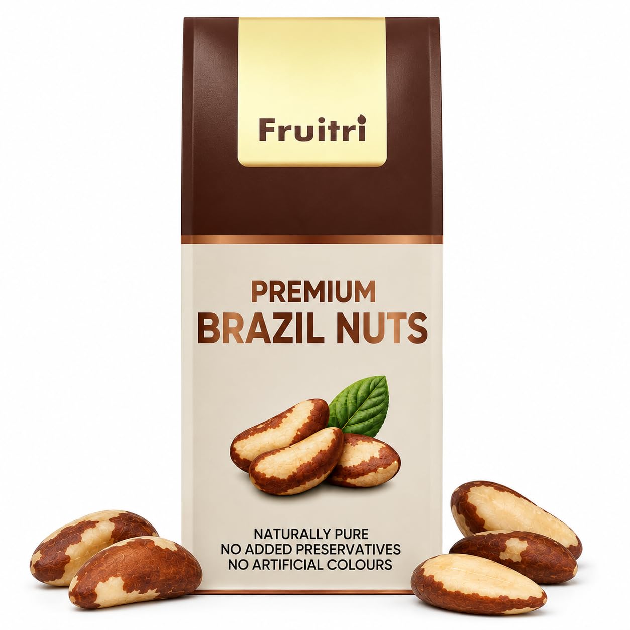 Fruitri Premium Exotic Brazil Nuts 100g | Natural, Raw | Rich in Selenium, Vegan, Keto, Paleo-Friendly | Sustainably Sourced Brazilian Nuts