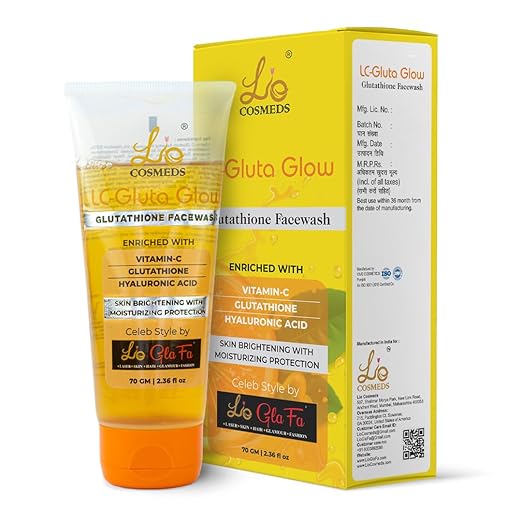 Lio Cosmeds Glutathione & Hyaluronic Acid Refreshing Face Wash with Vitamin C - 70 gms