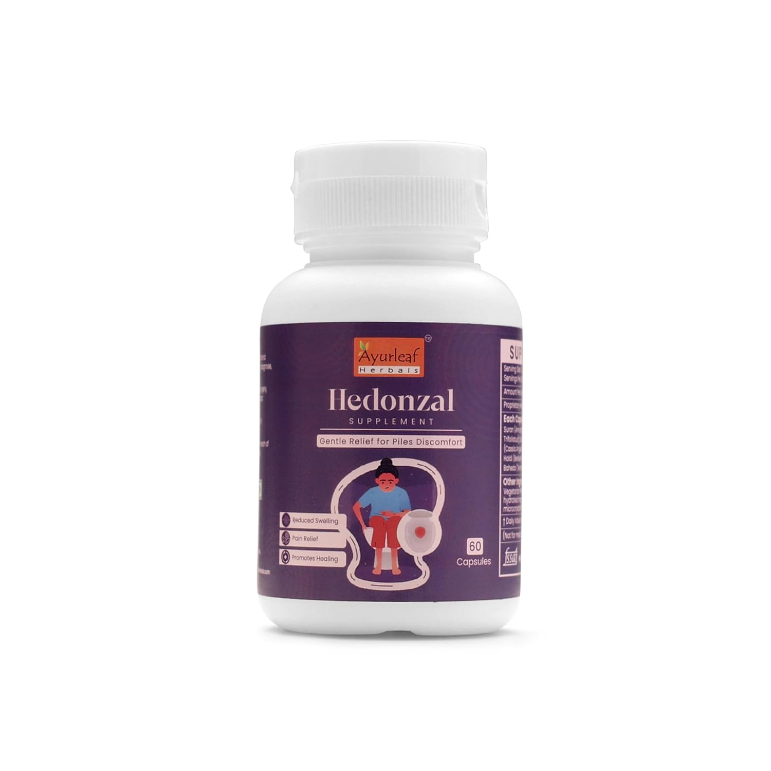 Ayurleaf Herbals- Hedonzal Extract Blended Capsules 300 Mg 60 Veggie Capsules for Men
