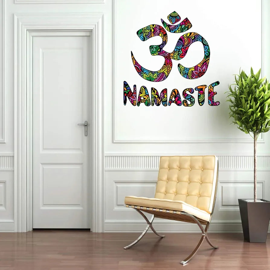 Rangoli White Glossy Vinyl Wall Sticker Premium Self-Adhesive Waterproof Parent-2 Design-8