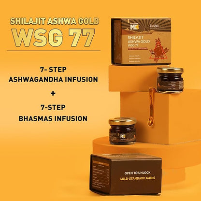 Koshaveda Shilajit Ashwa Gold WSG 77 by MuscleBlaze
