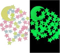 God & God's Small Galaxy of Stars Big Size Moon and 20stars Radium Night Glow Wall Stickers Design 16