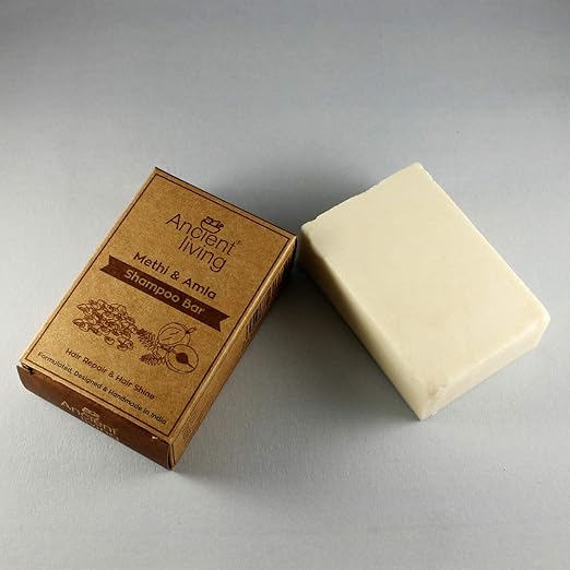 Ancient Living Methi & Amla Shampoo Bar - 100 gms Each (Pack of 2)