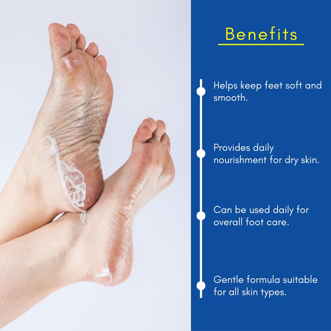 Smartdrops Foot Cream for Dry & Cracked Feet | Crack Heel Repair Cream | Enriched with Aloe, Shea Butter & Vitamin E | Foot Care Cream for Deep Absorbing, Cooling & Vegan Formula (50g)
