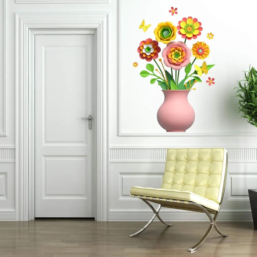 Rangoli White Glossy Vinyl Wall Sticker Premium Self-Adhesive Waterproof Parent-14 Design-5