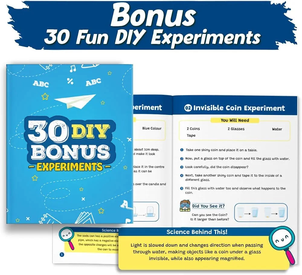 PW Science Explorer Kit for Kids 8+, 150+ STEM Experiments with Step-by-Step Manual, DIY Science Projects Educational Learning Toy