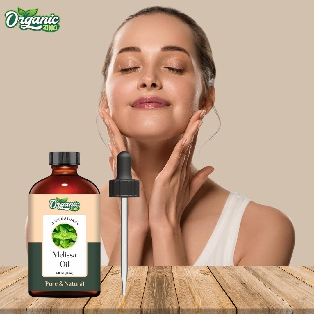 Organic Zing Melissa (Melissa Officinalis) Oil | Essential Oil - 118 Ml