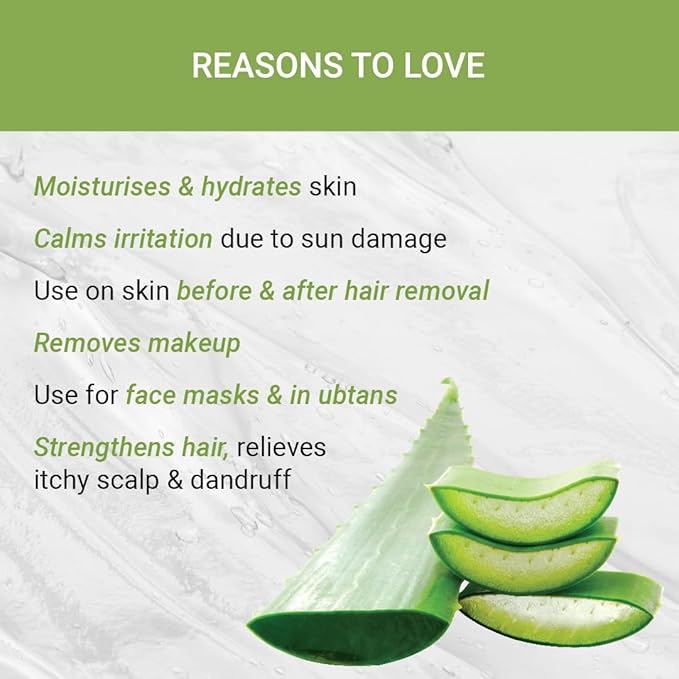 Iba Skin - N - Scalp Aloe Vera Gel for Face, Skin & Hair - 100 Gms
