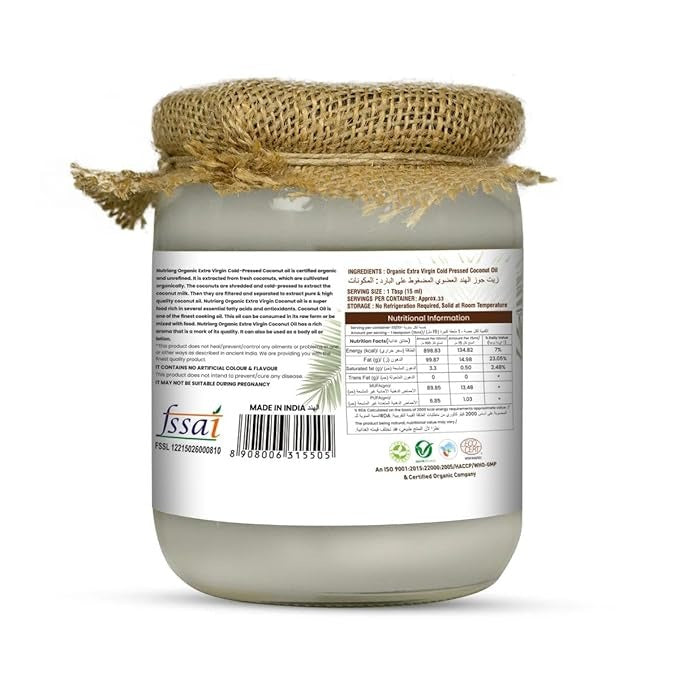 Nutriorg Cold Pressed Extra Virgin Coconut Oil