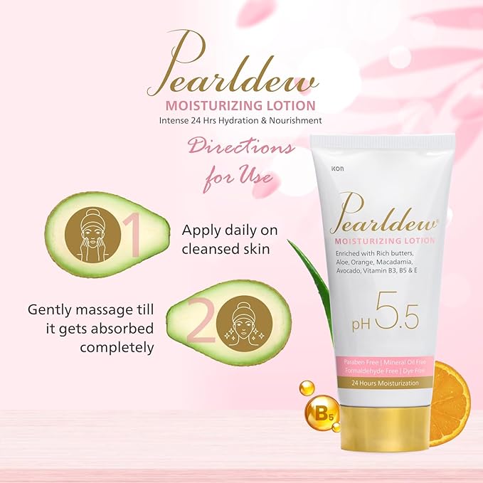 Pearldew Moisturizing Lotion, pH 5.5 - 100 Ml | Pack of 2