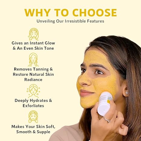 Orgatre Ubtan Face Mask Stick For Men & Women For Sun Tan - 40 gms