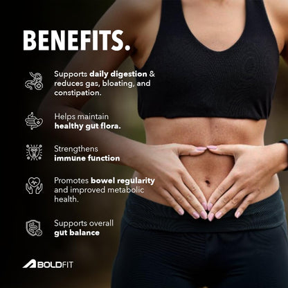 Boldfit Probiotics 30 Billion CFU with 16 Strains and Prebiotics for Gut Cleanse Detox Digestive Health Bloating Relief Constipation Probiotic Supplement for Men and Women Supports Immunity Booster - 60 Veg Capsules
