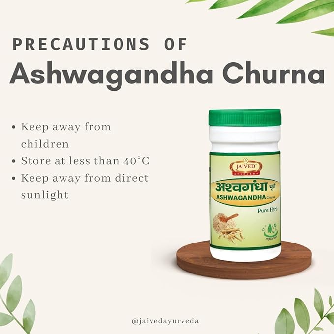 Jaived Ayurveda Ashwagandha Churna | Boosts Immunity, Relieves Stress | 100 Gms | Pack of 3