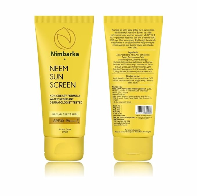 Nimbarka Neem Sunscreen SPF 30 with Brightening Effect - 100 ml