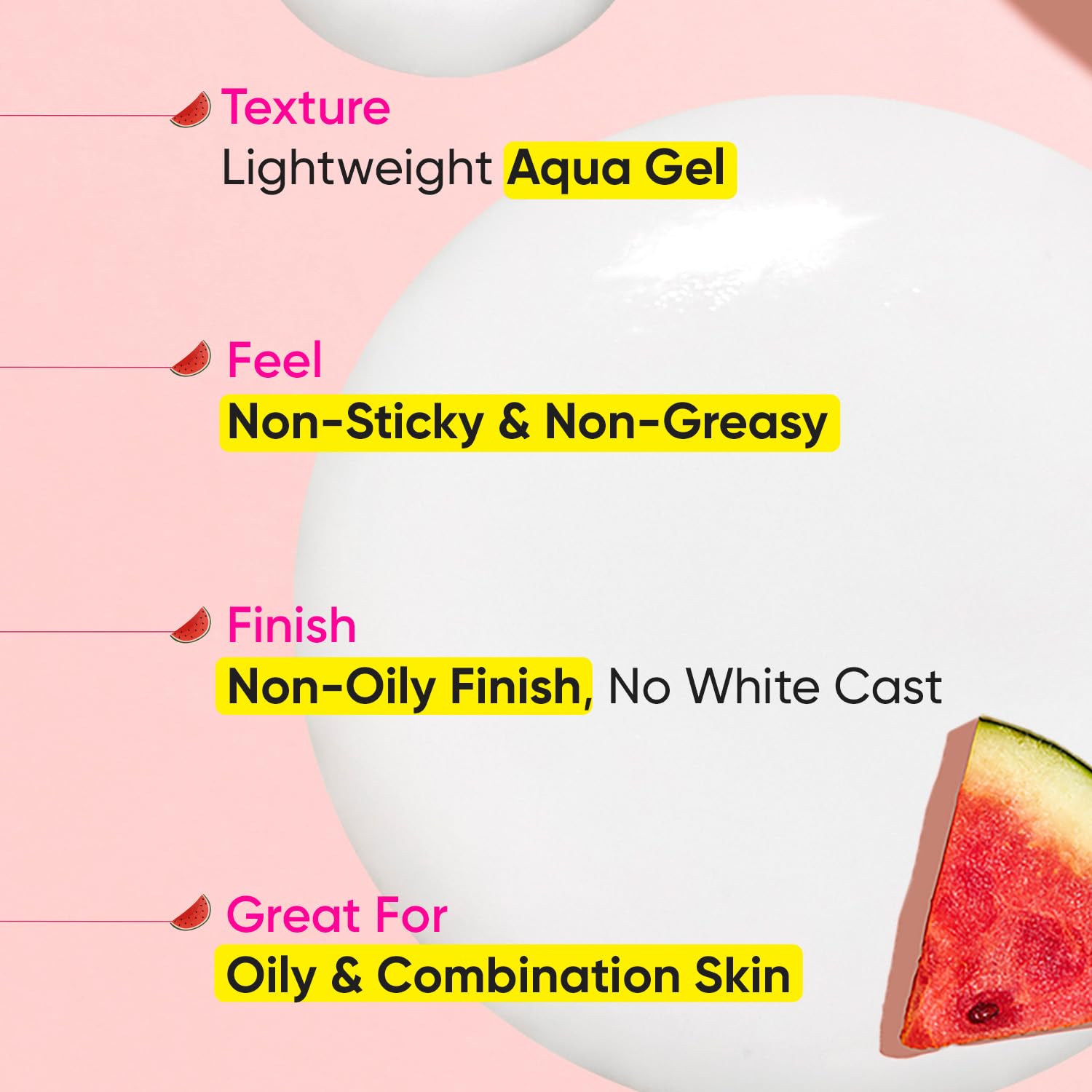 Dot & Key Watermelon Hyaluronic Sunscreen SPF 50 PA+++| for Oily, Normal & Combination Skin | UV + Blue Light Protection | Lightweight | No White Cast | Boosts Vitamin D Absorption | 50gâ€¦