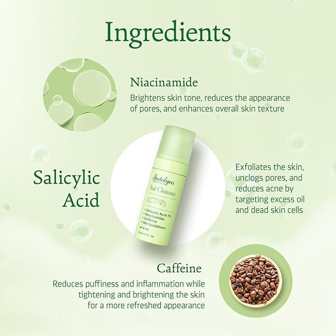 Indulgeo Essentials Salicylic Acid Foaming Face Wash - 50 ml