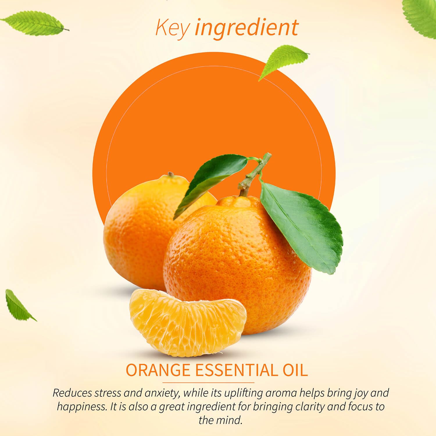 Ayouthveda Orange Essential Oil for Skin & Hair | Aromatherapy Kit for Stress Relief & Relaxation | 100% Pure & Natural Therapeutic Grade |Can Be Used as Air purifier (Pack Of 1; 15ml)