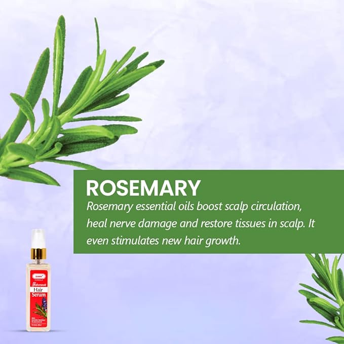 Sunny Herbals Hair Serum Enriched With Jaborandi & Basil & Essential Oils - 100 ml