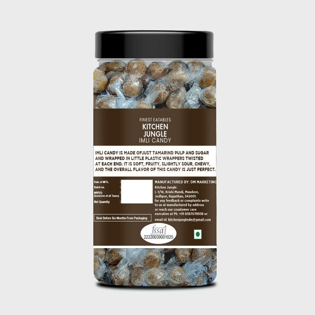 Kitchen Jungle Imli Candy 400 GM Jar | Khatti Meethi Imly, Chulbuli Emli Tamarind Twist Candy, Twisted Emly