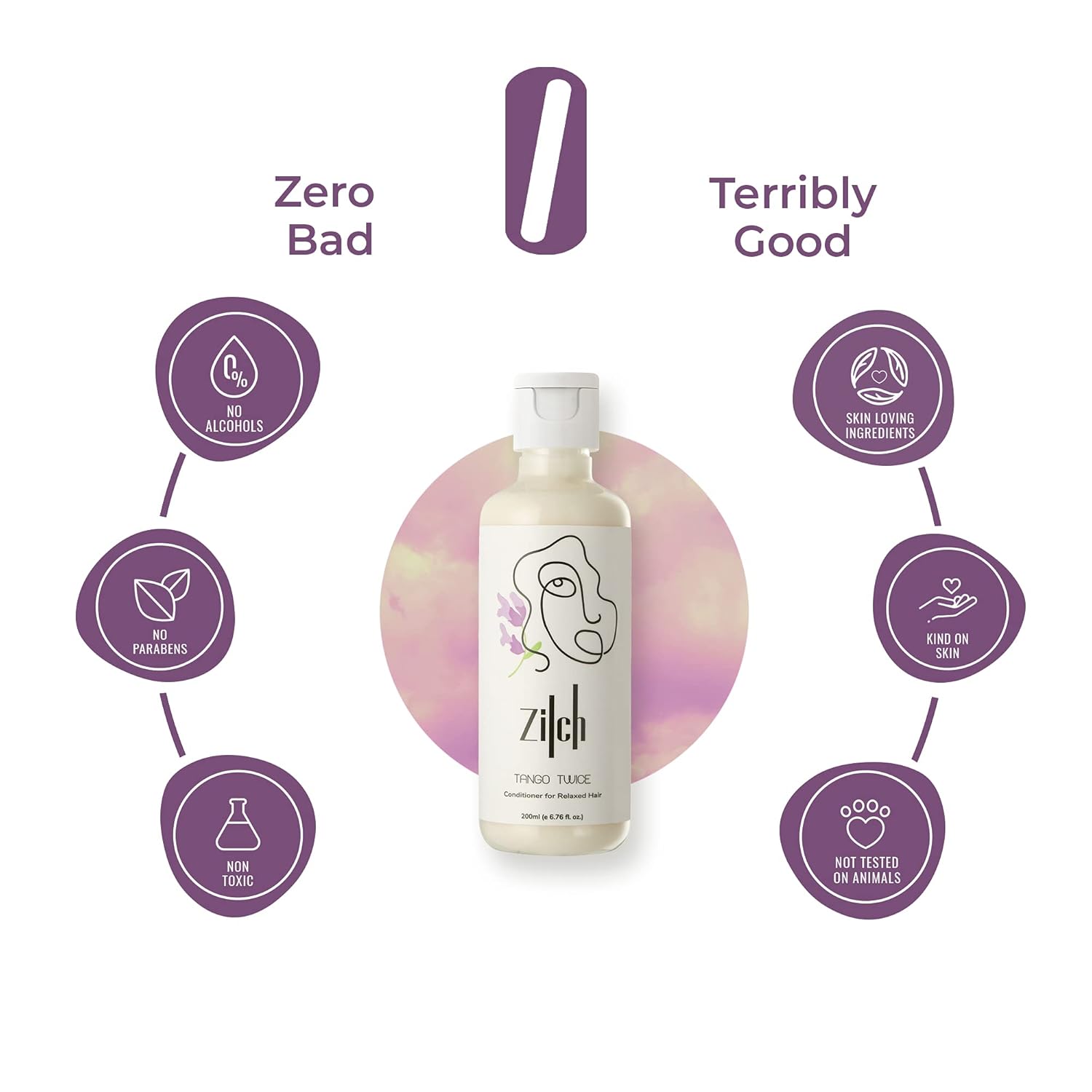 Zilch Tango Twice Conditioner for Relaxed Hair - 200 ml