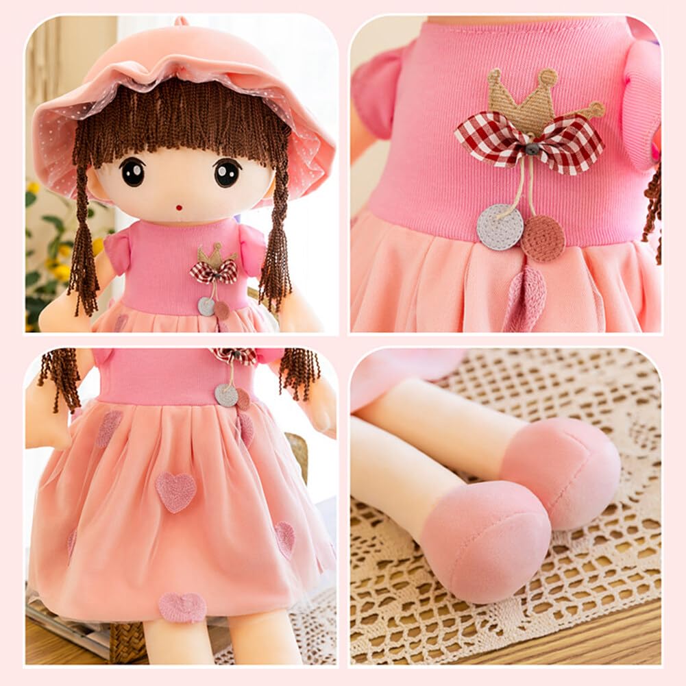Tickles Princess Doll with Hat Soft Stuffed Plush Toy for Kids 45 cm