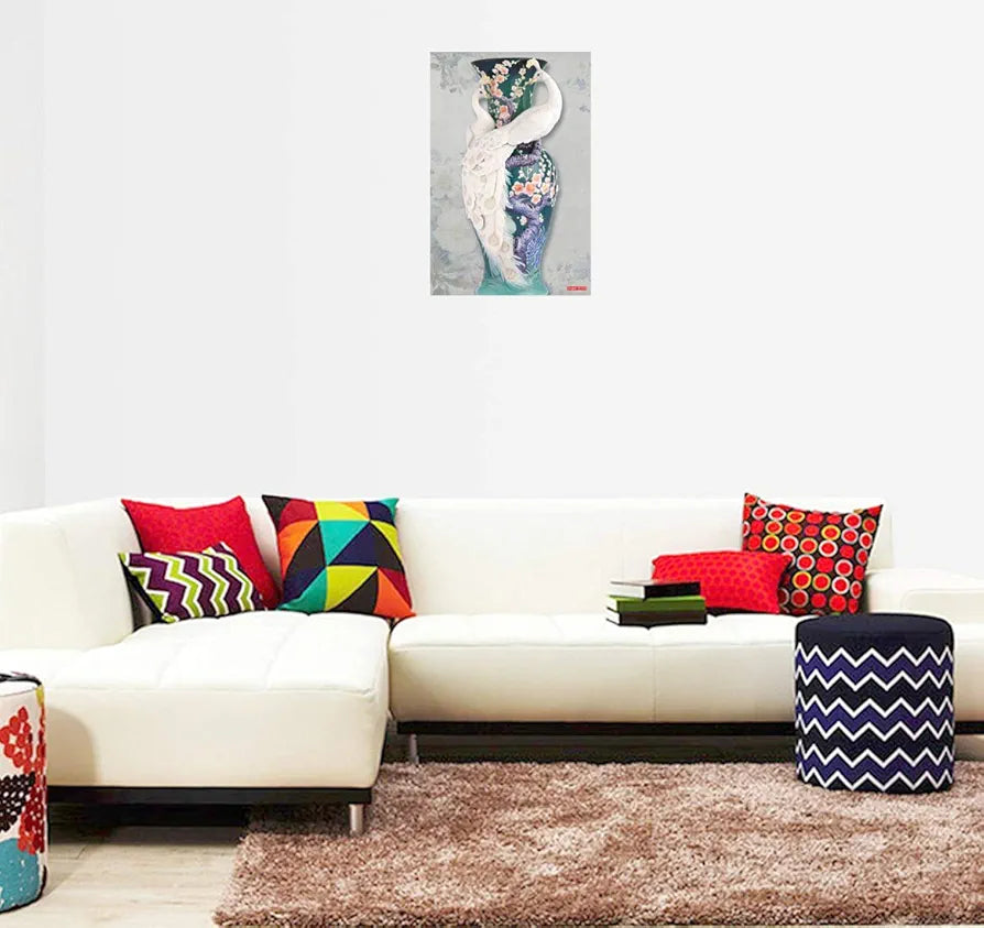 Rangoli Peacock Wall Sticker 12x18 Sheet – Elegant Self Adhesive Design-9