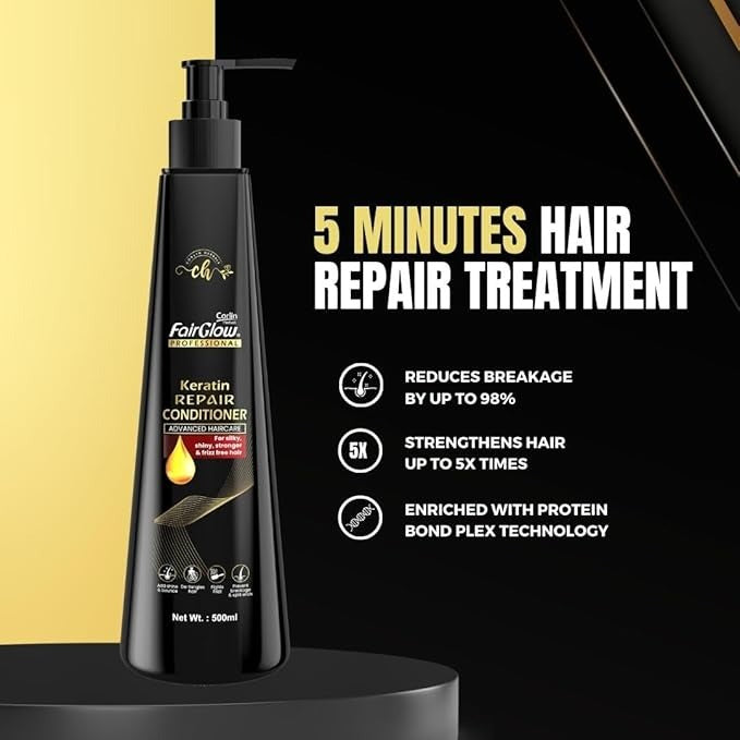 Corlin Fair Glow Keratin Repair Conditioner - 500 ml