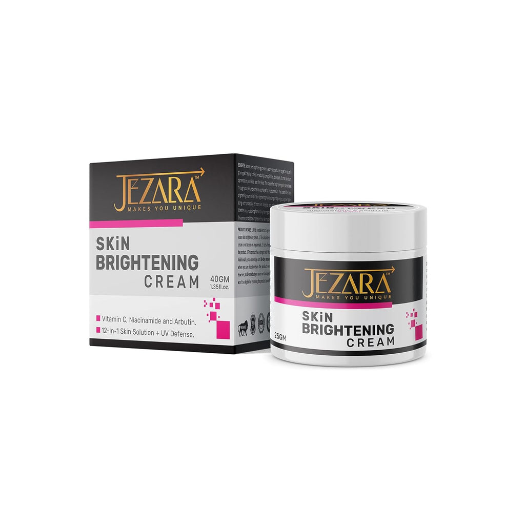 JEZARA Natural Skin Glowing Face Cream for Women & Men | SPF 50++ Sun Protection | Day & Night Cream for Pimples, Blackheads & Dead Skin | 45g