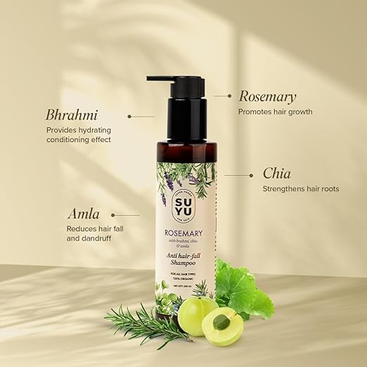 Suyu Rosemary Anti Hairfall Shampoo for Men & Women - 200 ml