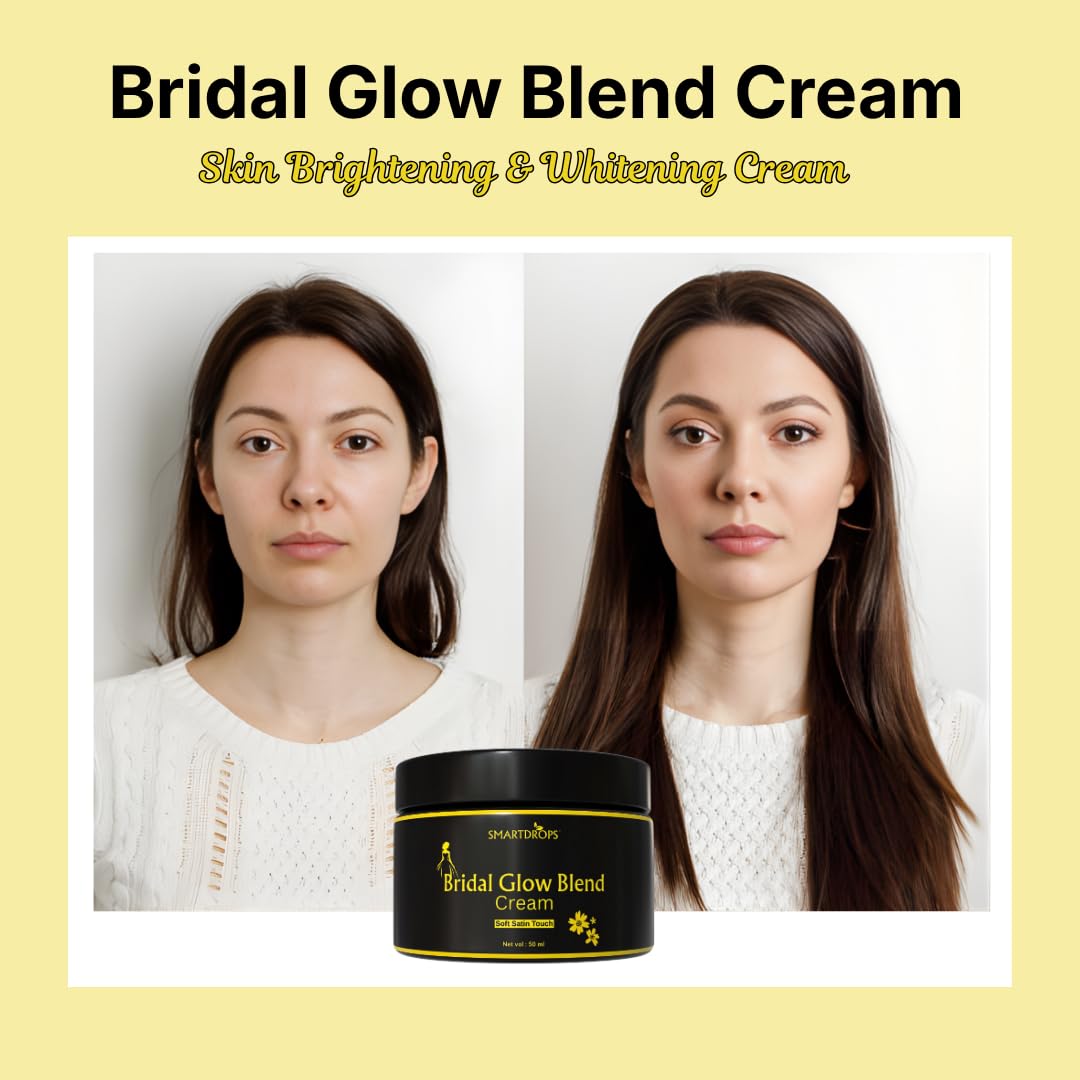 Smartdrops Bridal Glow Blend Night Cream | Bridal Night Cream | Triple Whitening Night Cream | Night cream original | Skin Whitening creaM | Day and Night Beauty cream | Suitable For All Skin Types | 50 ml