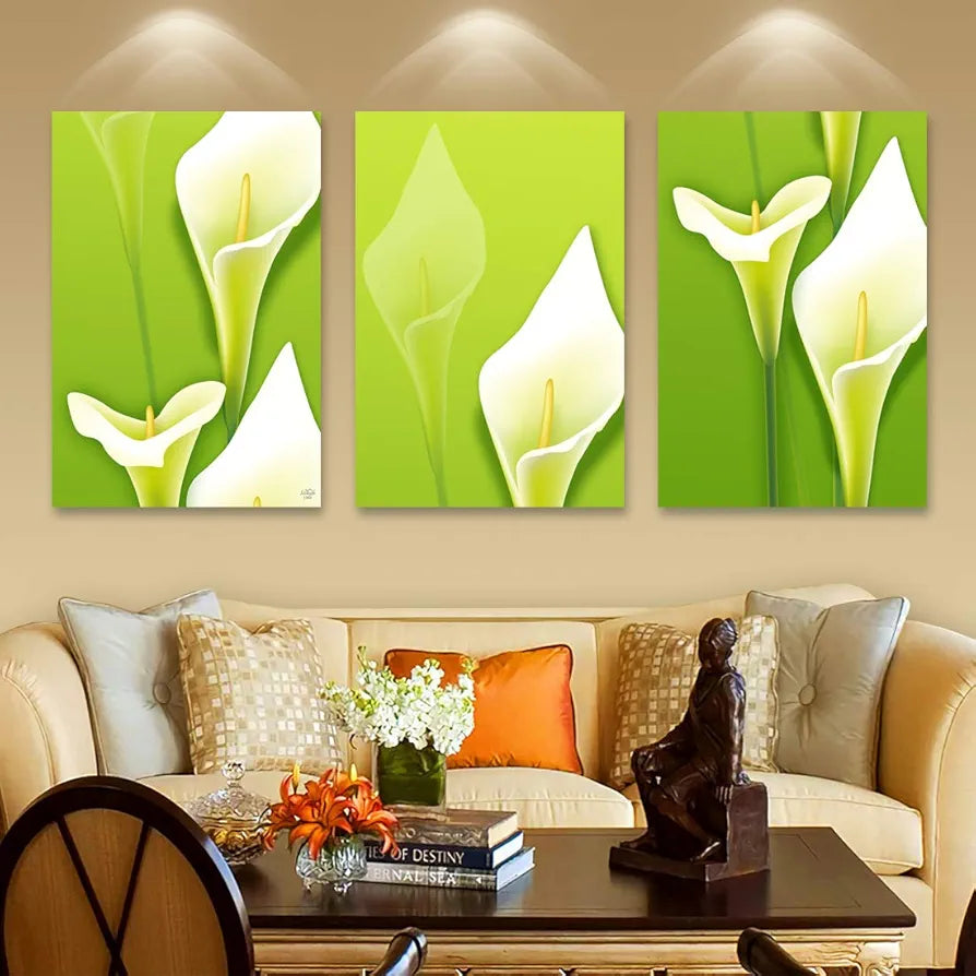 Rangoli MDF 3 Pcs Wall Poster 12x18 Inch Decorative Wall Art P-4 Design-11