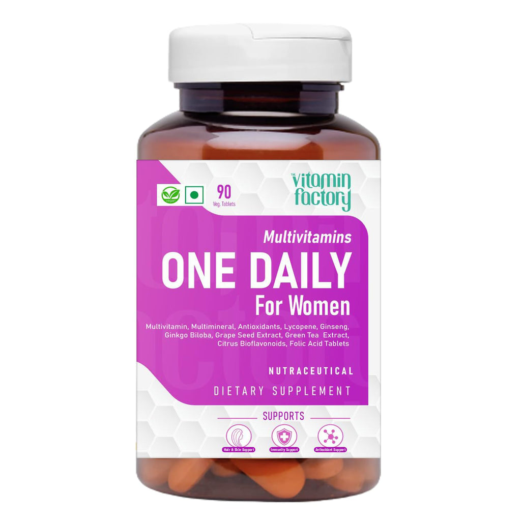 The Vitamin Factory Multivitamin For Women |Multimineral, Ginseng, Grape Seed Extract |Boost Immunity, Energy, and Skin Health- 90 Vegetable Tablets