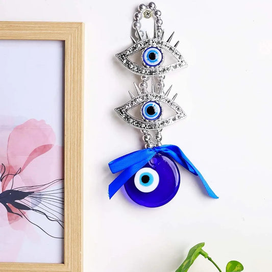 Shubhanjali 2 Eye Lashed Evil Eye Hanging for Home