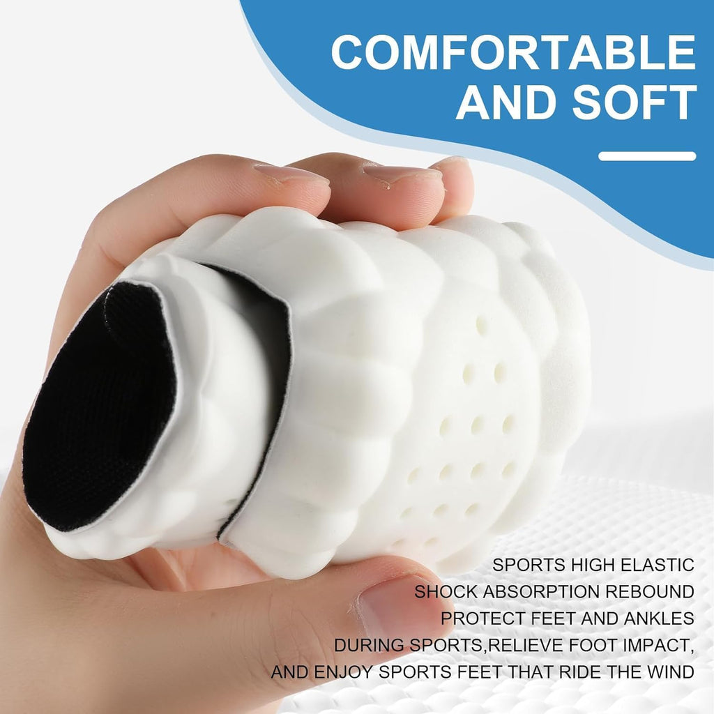 Purastep Memory Foam Shoe Insole, Shock Absorption Sports Inserts Anti-Slip Cropable Insoles Arch Support Orthotic Insoles Soft Elastic Insoles for Men Women | UK 7-8 | 1 Pair