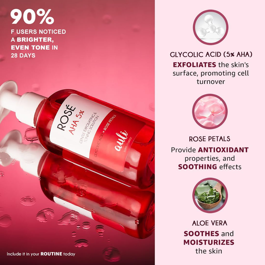 Auli AHA 5% Exfoliating Toner - 210 ml