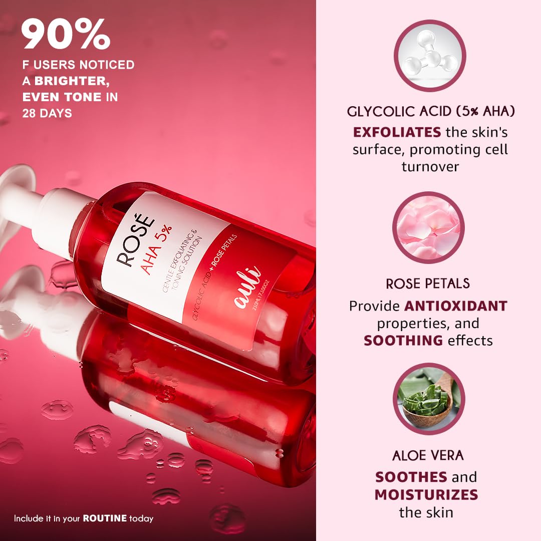 Auli AHA 5% Exfoliating Toner - 210 ml
