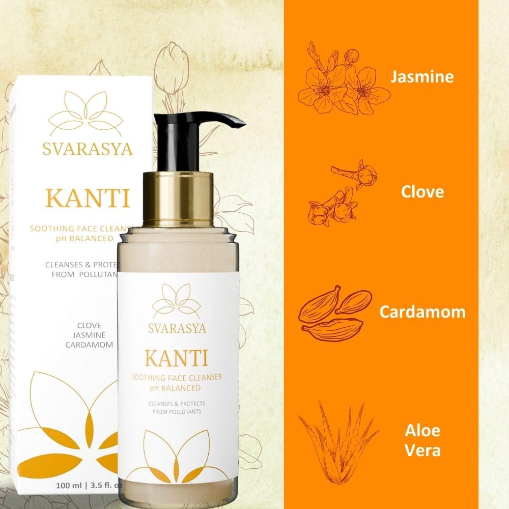 Svarasya Kanti Natural Facewash for Soft, Soothing and Nourishing skin| Suitable for all skin types|100ml