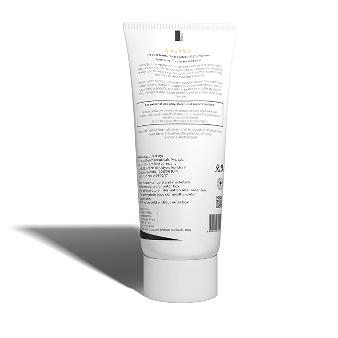 Kanpeki Kouyou Sunscreen SPF 40 For Women & Men - 80 gms