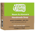 Earthbaby Handmade Neem & Aloevera bath soap - 100 gms (Pack of 3)