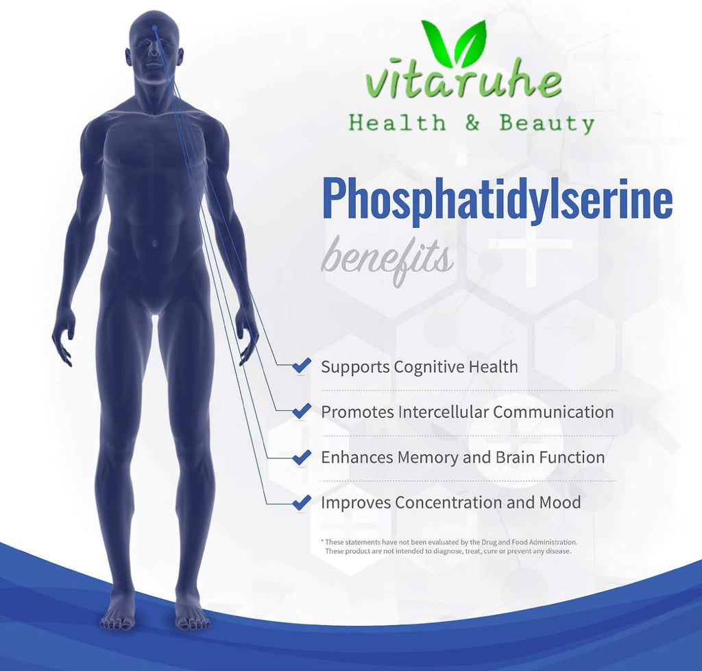 VitaruheÂ® Phosphatidylserine Brain Ultimate Complex 500 Mg Per Serving 90 Vegetarian Caps (Verified For Active Components)