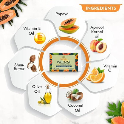 Pureindia Handmade Premium Papaya Soap - 100 gms